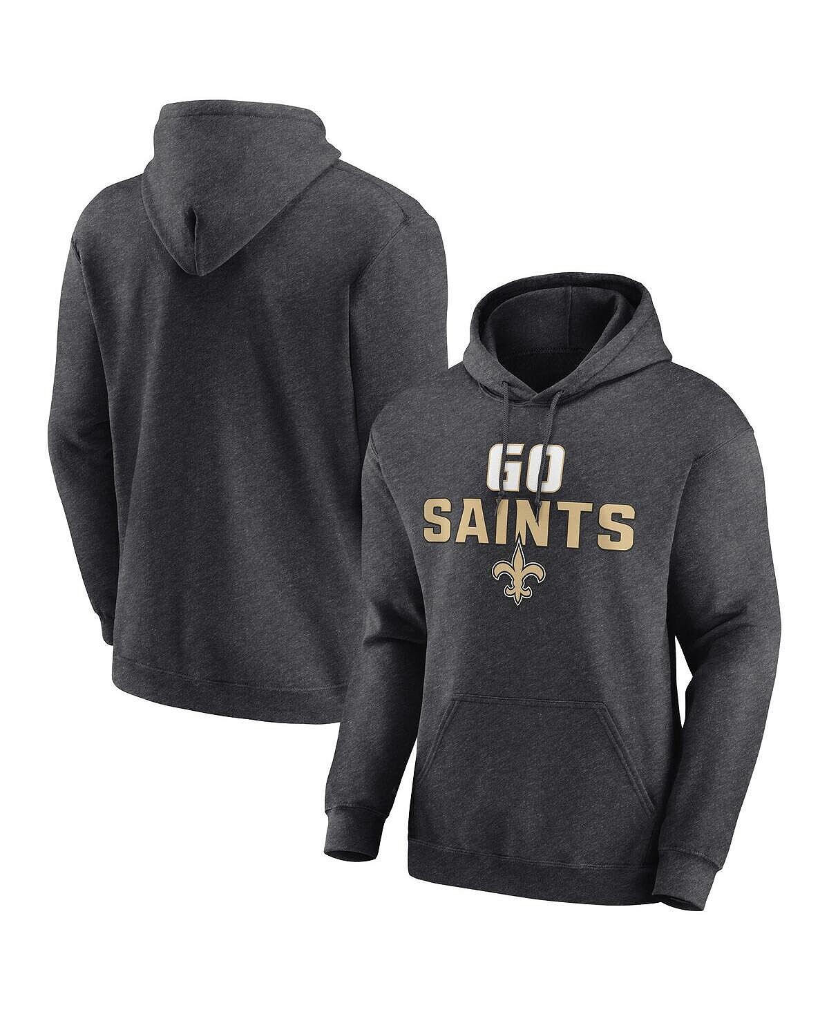 

Мужской темно-серый пуловер с капюшоном New Orleans Saints Victory Earned Fanatics