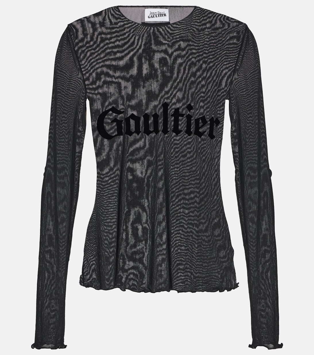 

Тюлевый топ с принтом tattoo collection Jean Paul Gaultier, черный