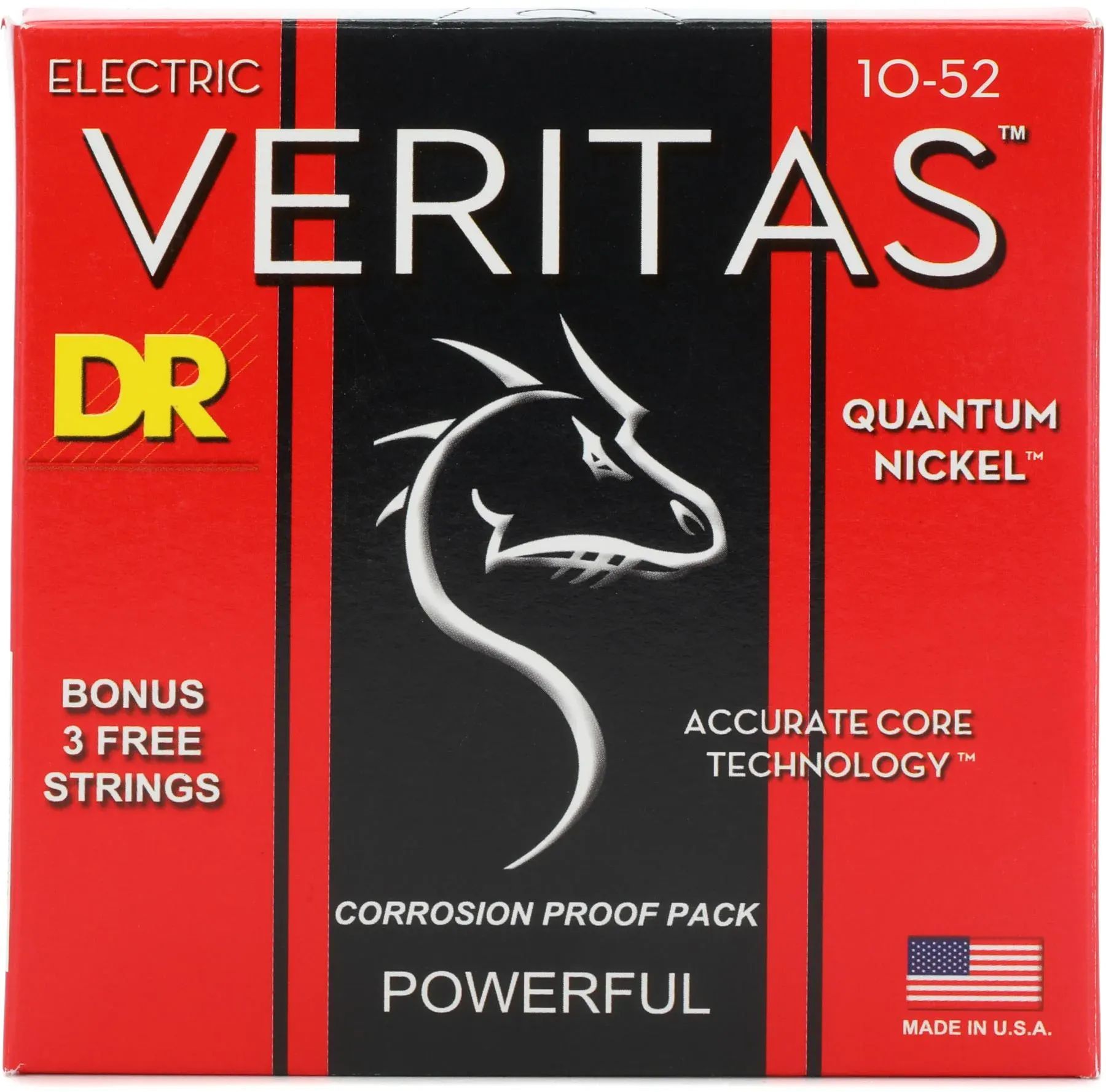 

Струны для электрогитары DR Strings VTE-10/52 Veritas — .010-.052, средние и тяжелые