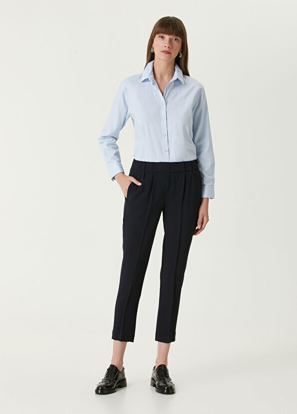 

Темные узкие брюки Brunello Cucinelli, синий