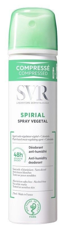 SVR Spirial Vegetal антиперспирант, 75 ml svr роликовый дезодорант антиперспирант spirial roll on vegetal