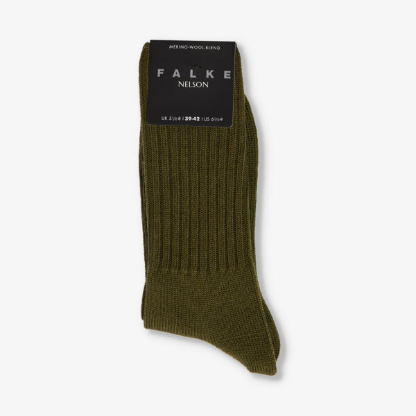 

Носки Nelson из смесовой шерсти Falke, цвет artichoke