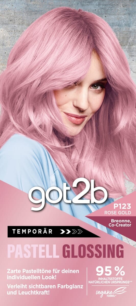 

Цветное средство для придания блеска Pastel Glossing P123 Rose Gold 1 шт. got2b