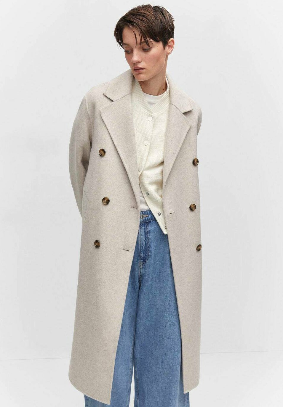 Пальто классическое Picarol Mango, цвет lys pastelgrå