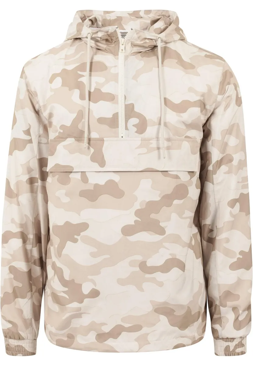 

Анорак URBAN CLASSICS " Urban Classics Men's Camo Pullover Windbreaker" (1 шт.), с капюшоном, цвет Sand Camouflage