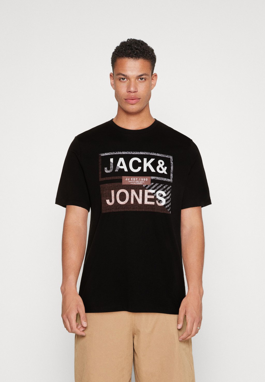 

Футболка с принтом Jack & Jones, черный