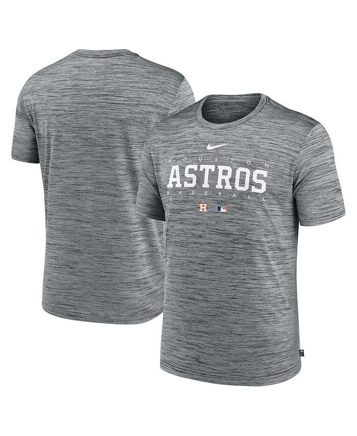 

Мужская футболка серого цвета Houston Astros Authentic Collection Velocity Performance Practice Practice Nike, серый