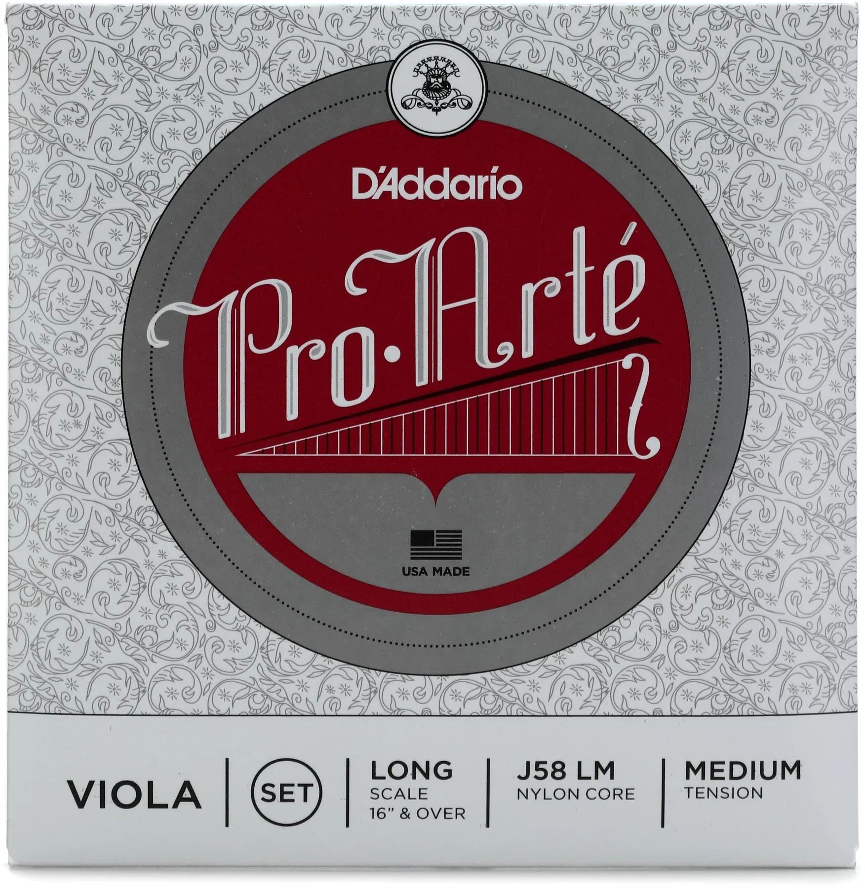 

D'Addario J58 Pro-Arte Набор струн для альта - длинная мензура, среднее натяжение