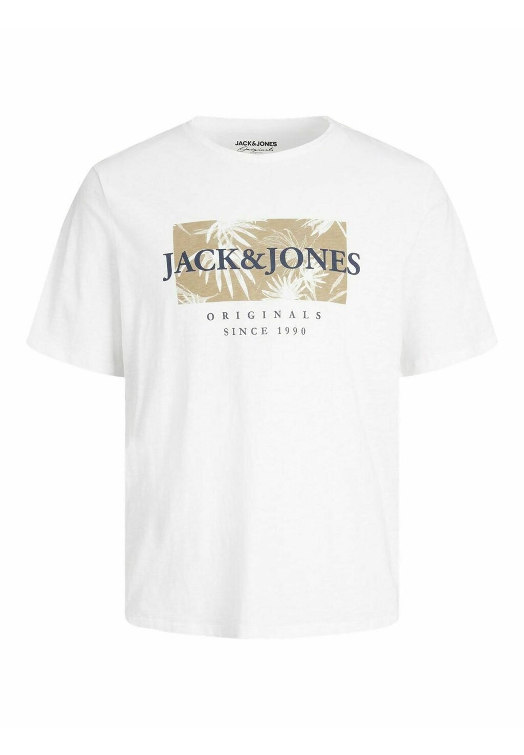 

Футболка с принтом Jack & Jones, ярко-белая