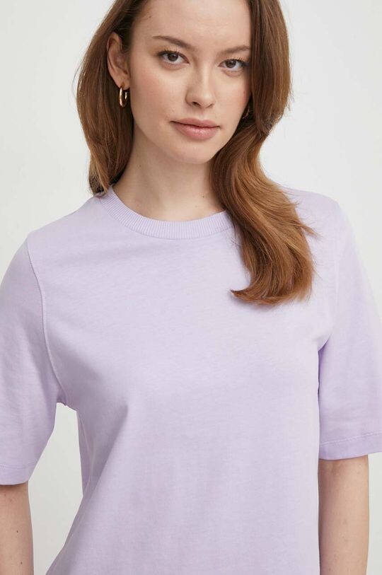 

Хлопковая футболка United Colors of Benetton, фиолетовый