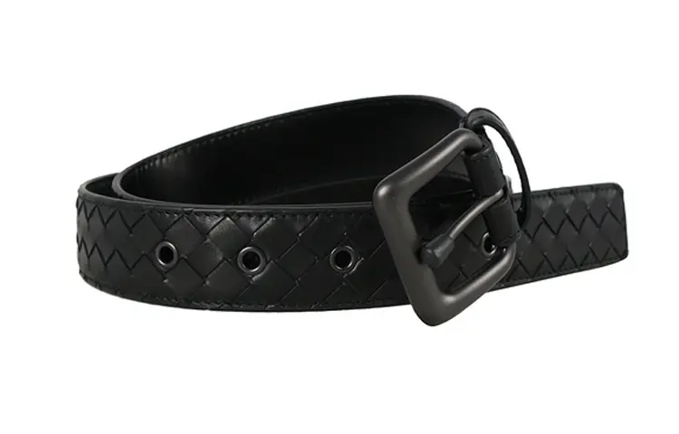 

Ремень мужской Bottega Veneta Intrecciato с плетением, черный