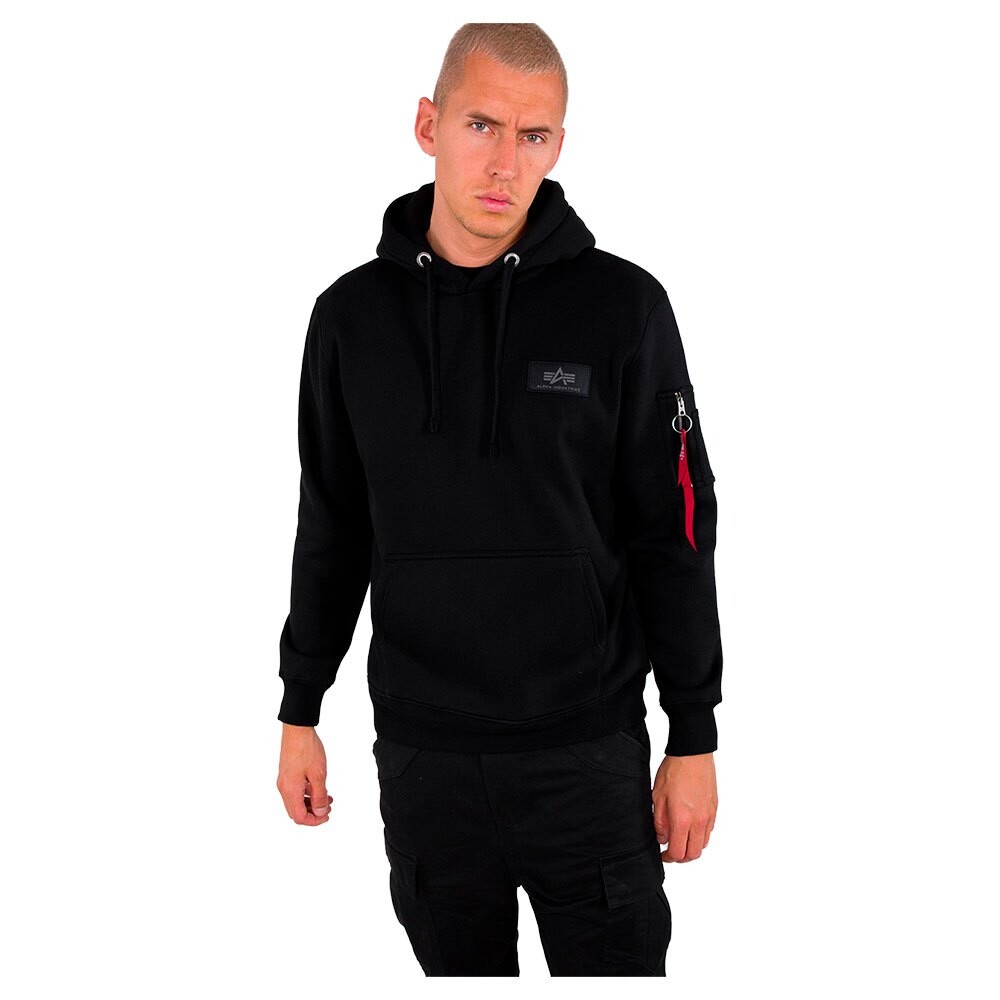 

Худи Alpha Industries Back Print Foil Print, черный