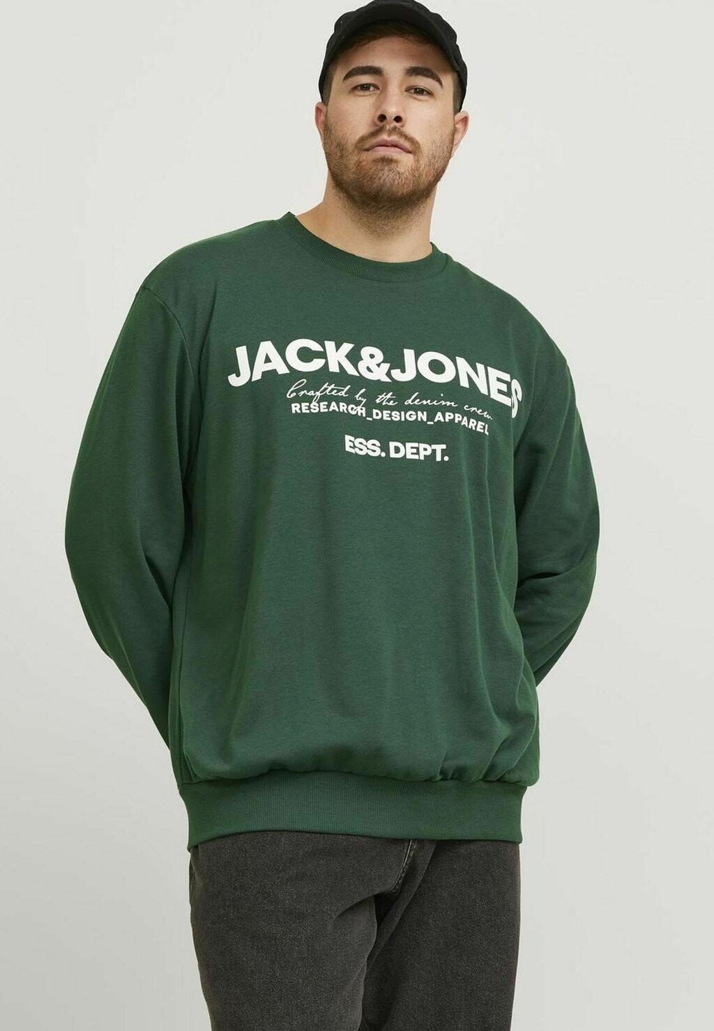 

Толстовка Plus Size Gedruckt Jack & Jones, цвет dark green