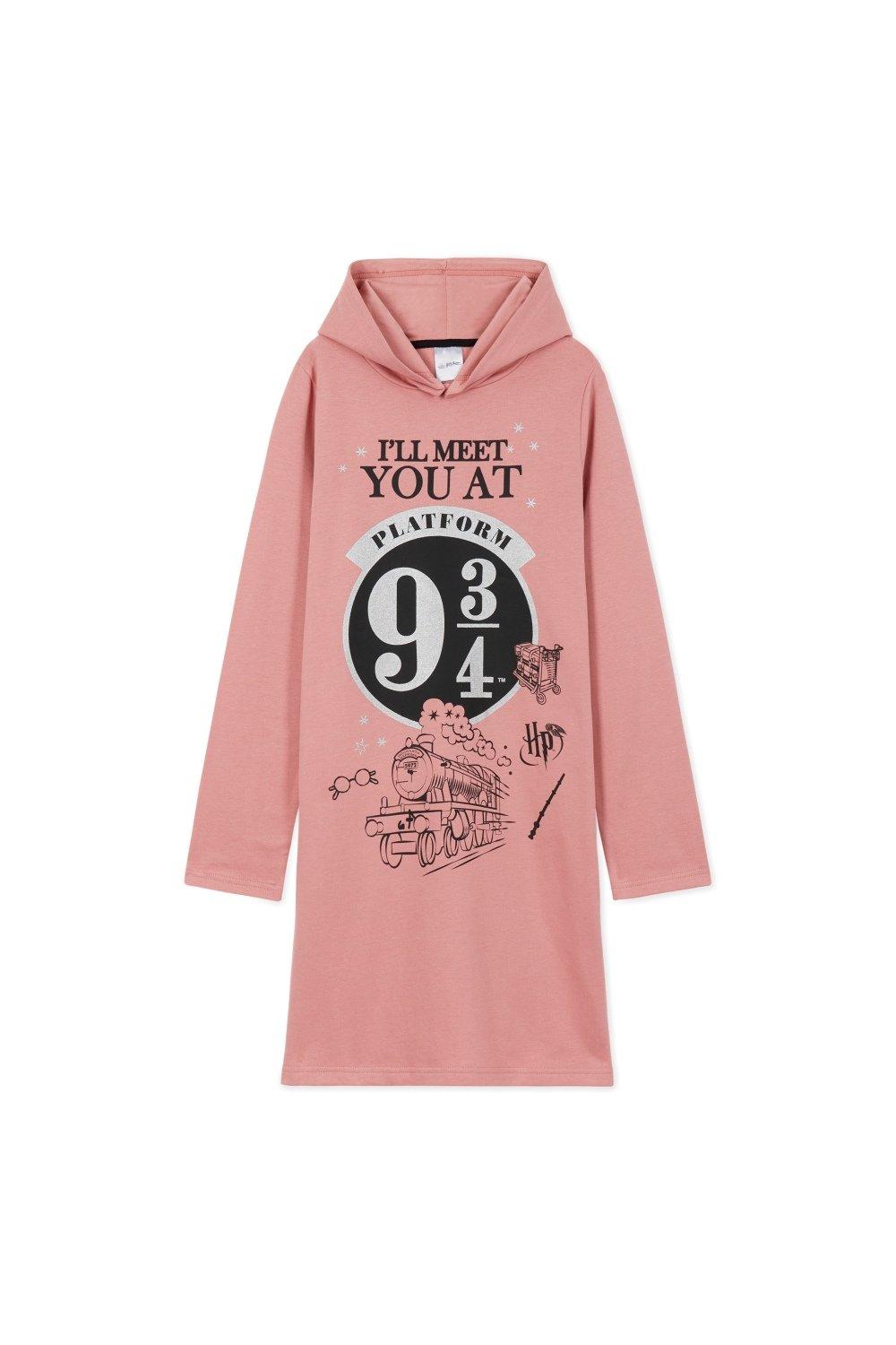 Платье-худи Harry Potter, розовый наклейка патч для одежды гарри поттер 5