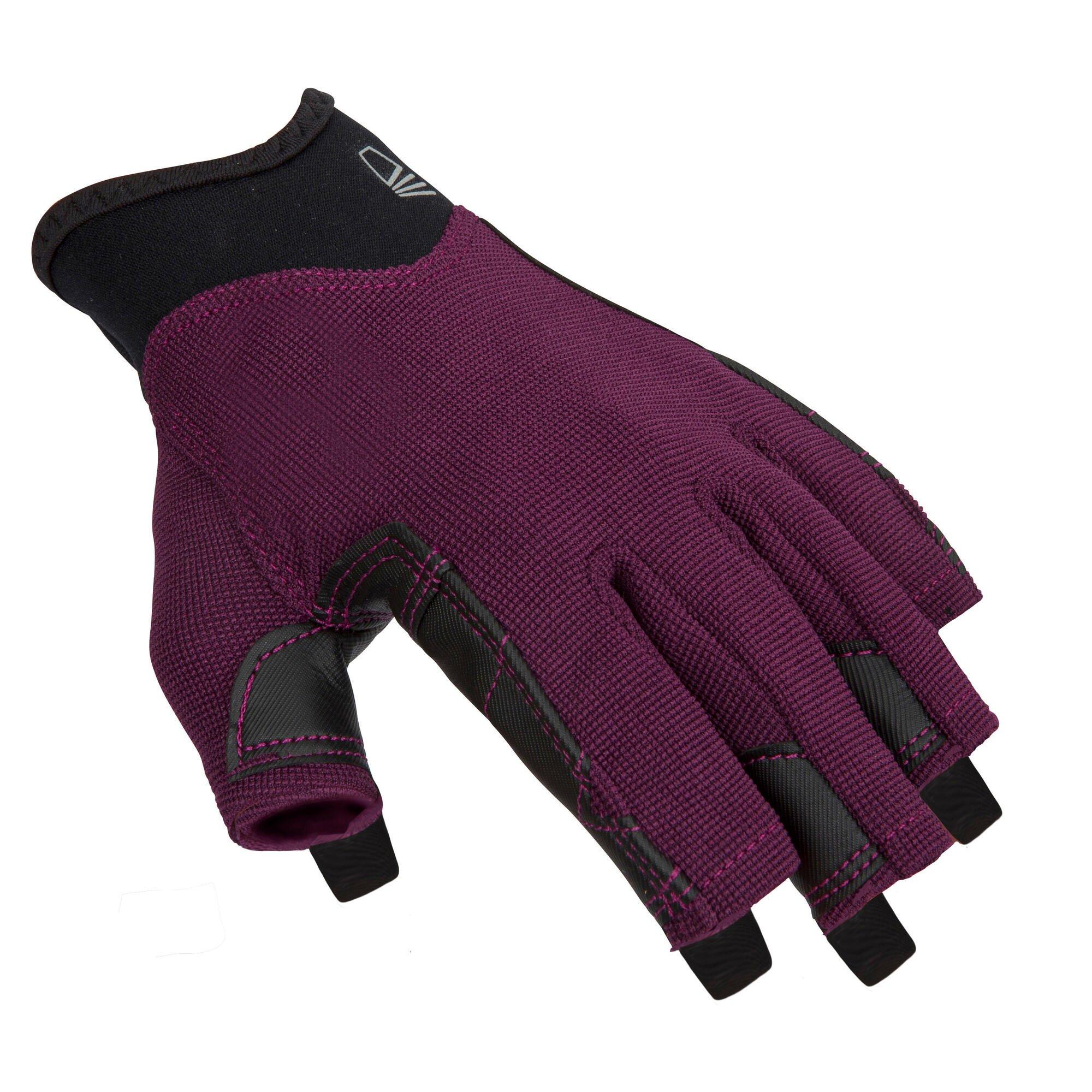 Перчатки без пальцев для взрослых Decathlon 500 Tribord, фиолетовый