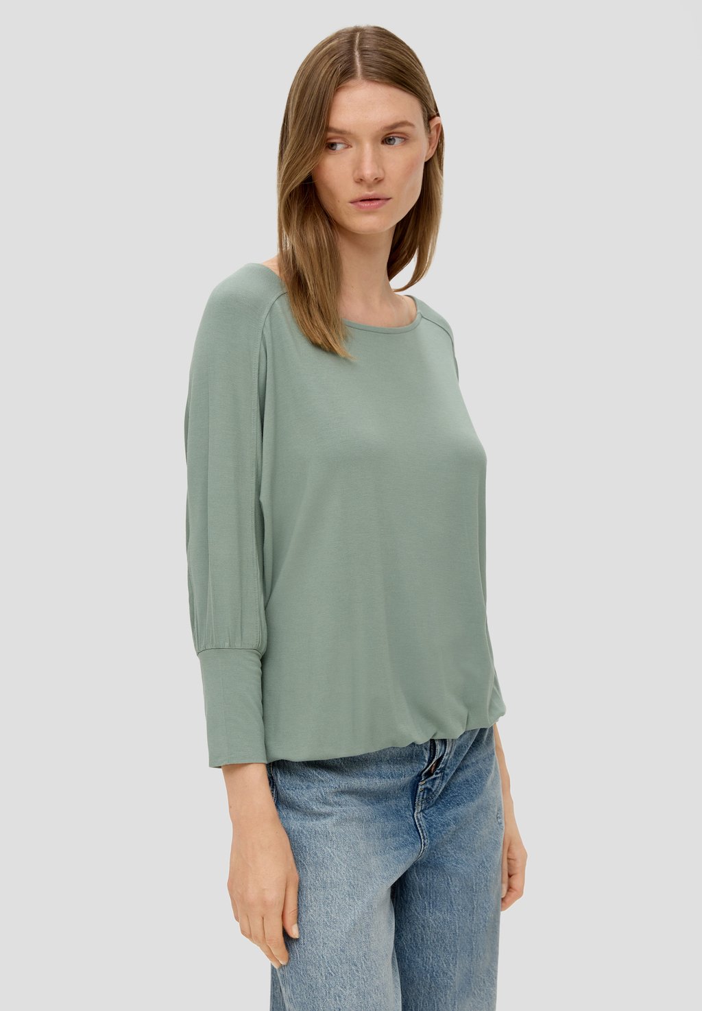цена Рубашка с длинным рукавом LONGSLEEVE s.Oliver, цвет salbeigrün