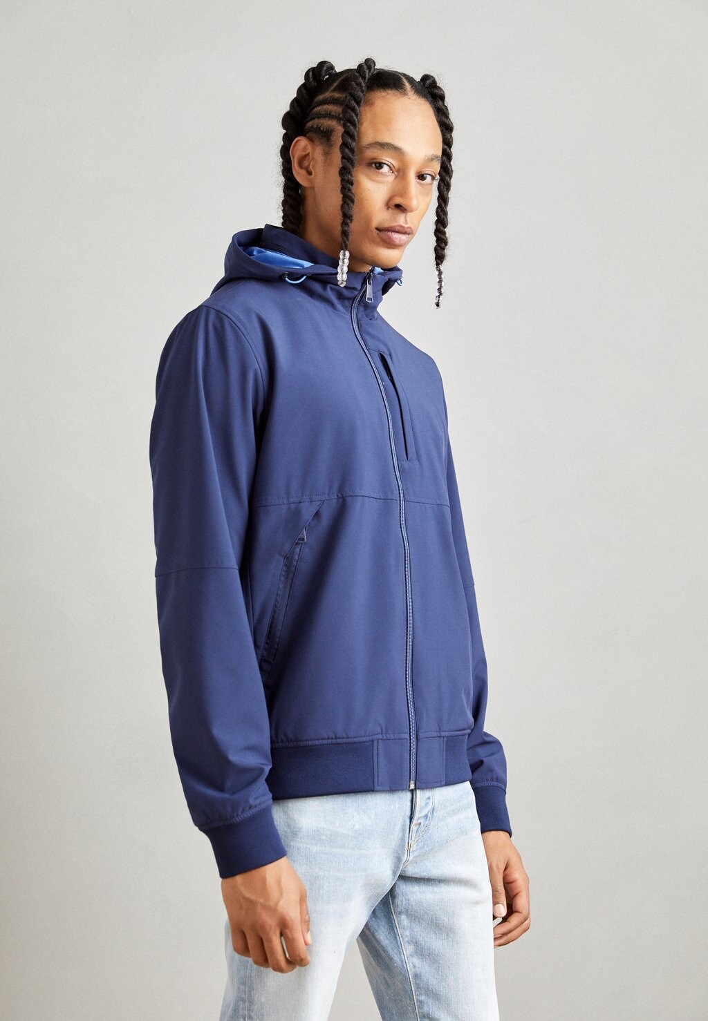 

Водонепроницаемый Scotch & Soda HOODED COLOURBLOCK, темно-синий
