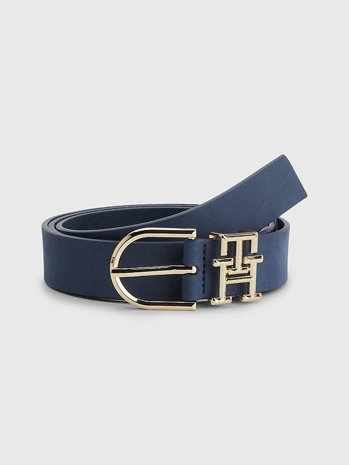 

Кожаный ремень с закругленной пряжкой Tommy Hilfiger