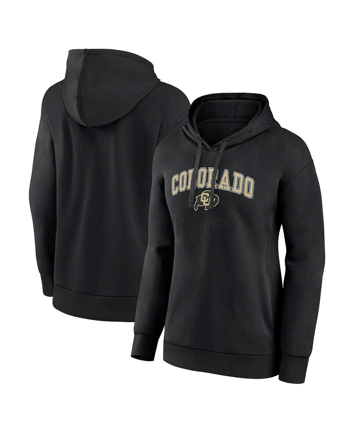 

Женский фирменный черный пуловер с капюшоном Colorado Buffaloes Evergreen Campus Fanatics, черный