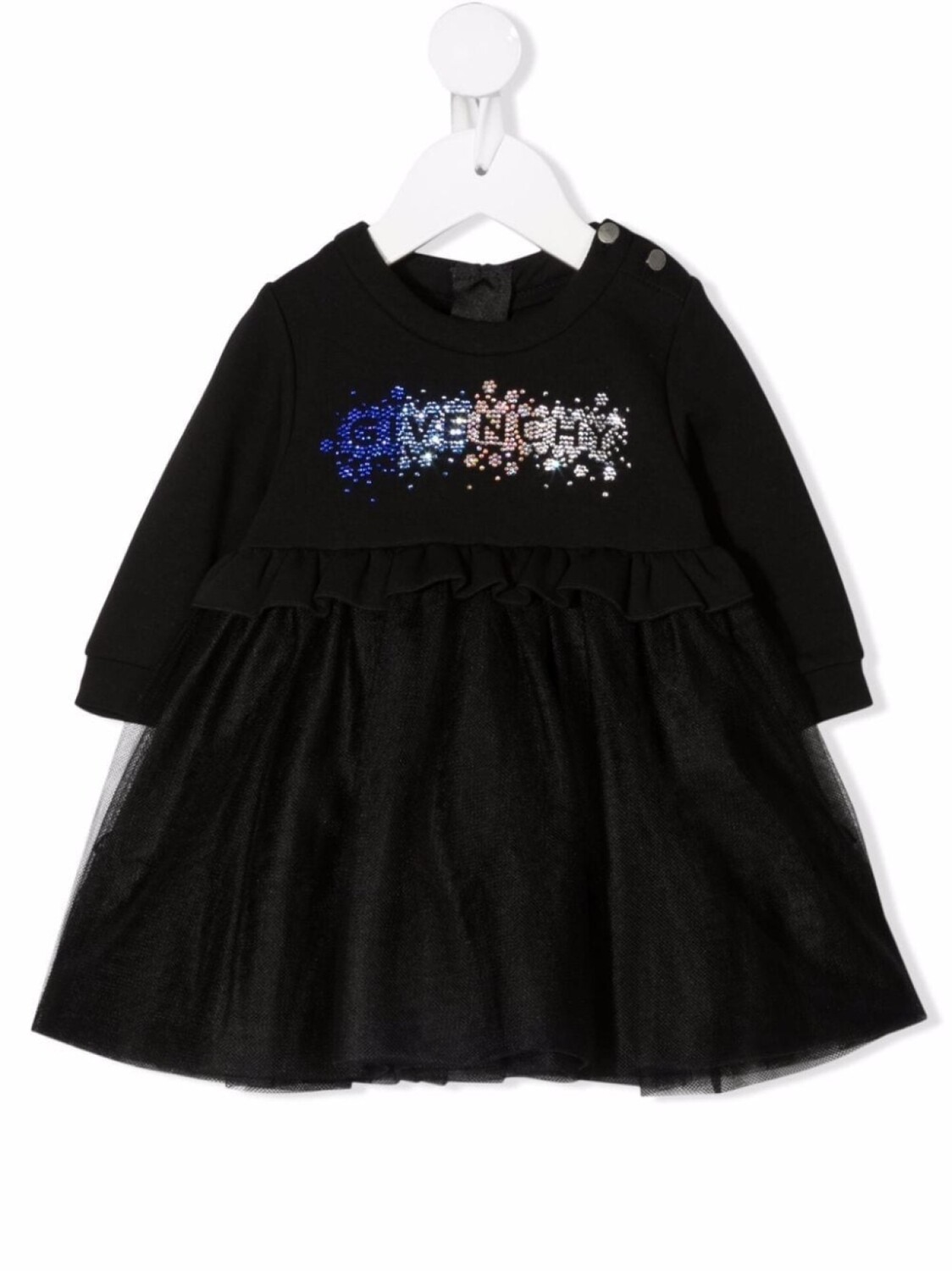 

Givenchy Kids платье с кристаллами, черный