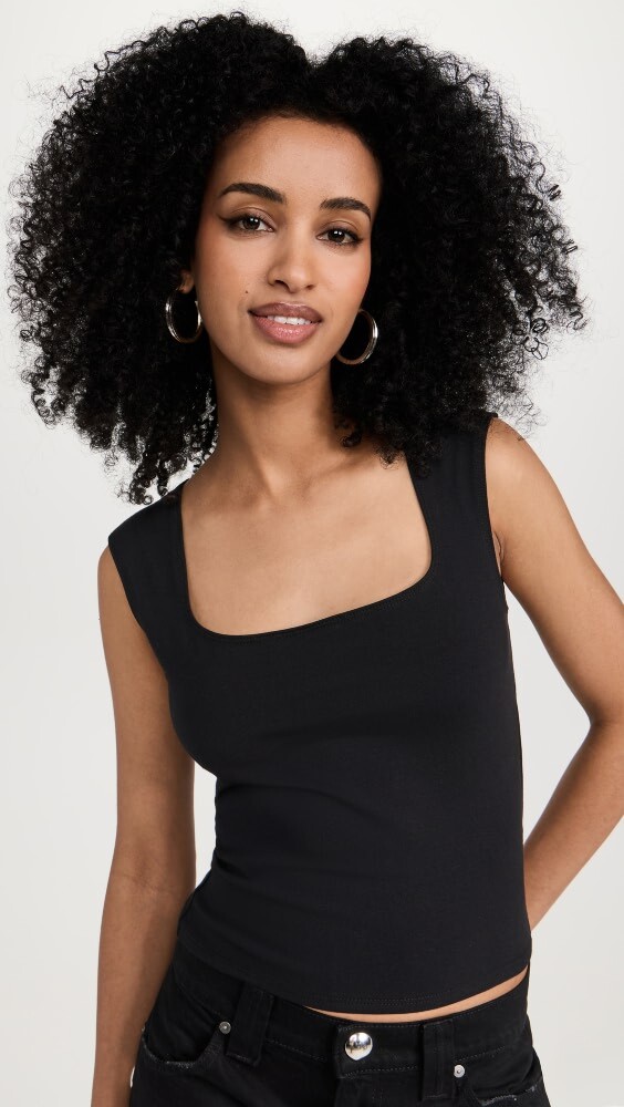 

Топ Reformation Keegan Knit, черный
