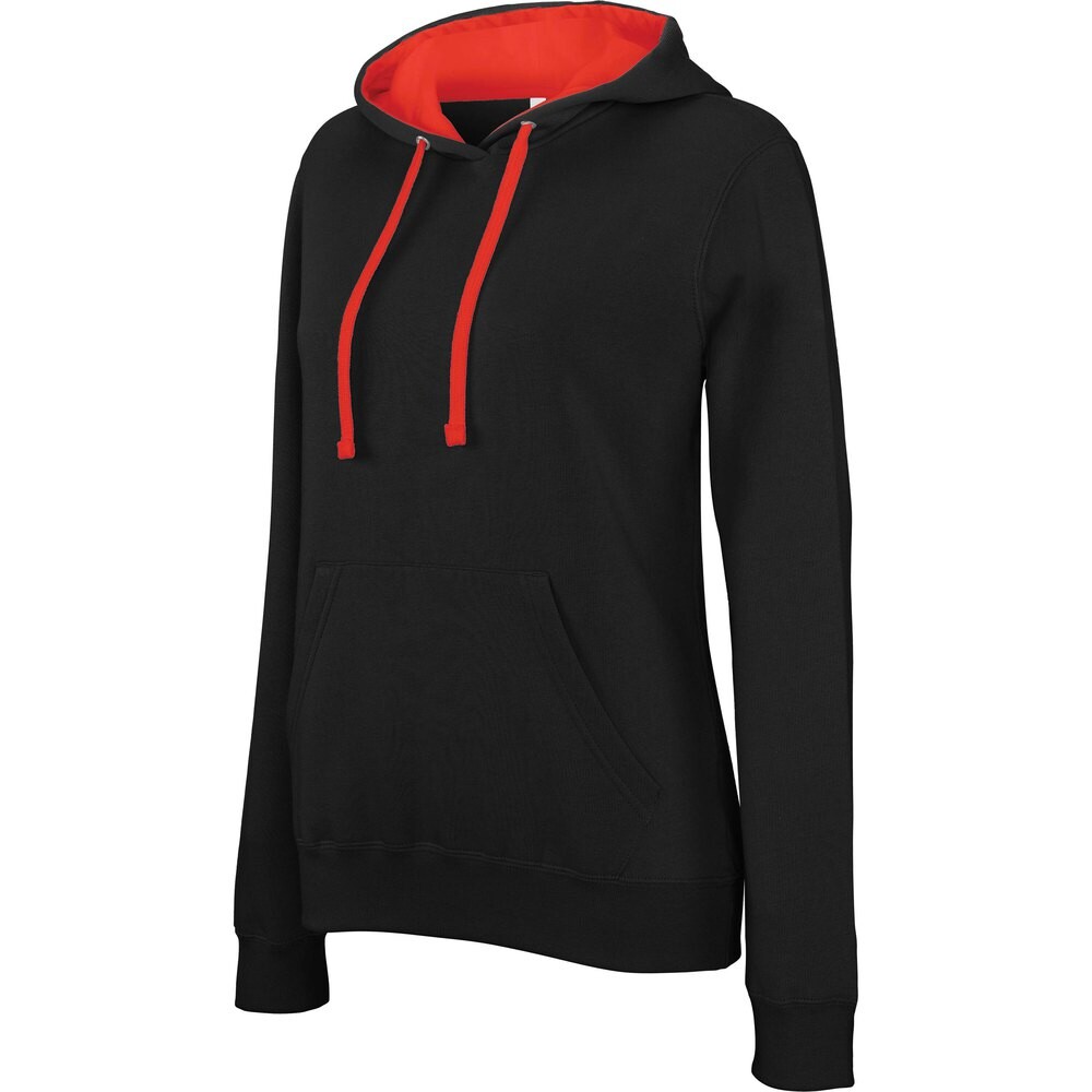

Толстовка Kariban Hooded Contrastée, черный