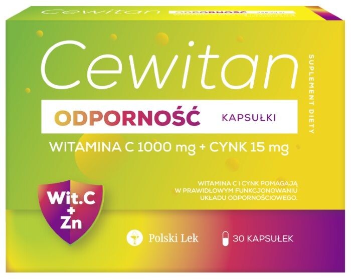 

Препарат, укрепляющий иммунитет Cewitan Odporność Kapsułki, 30 шт