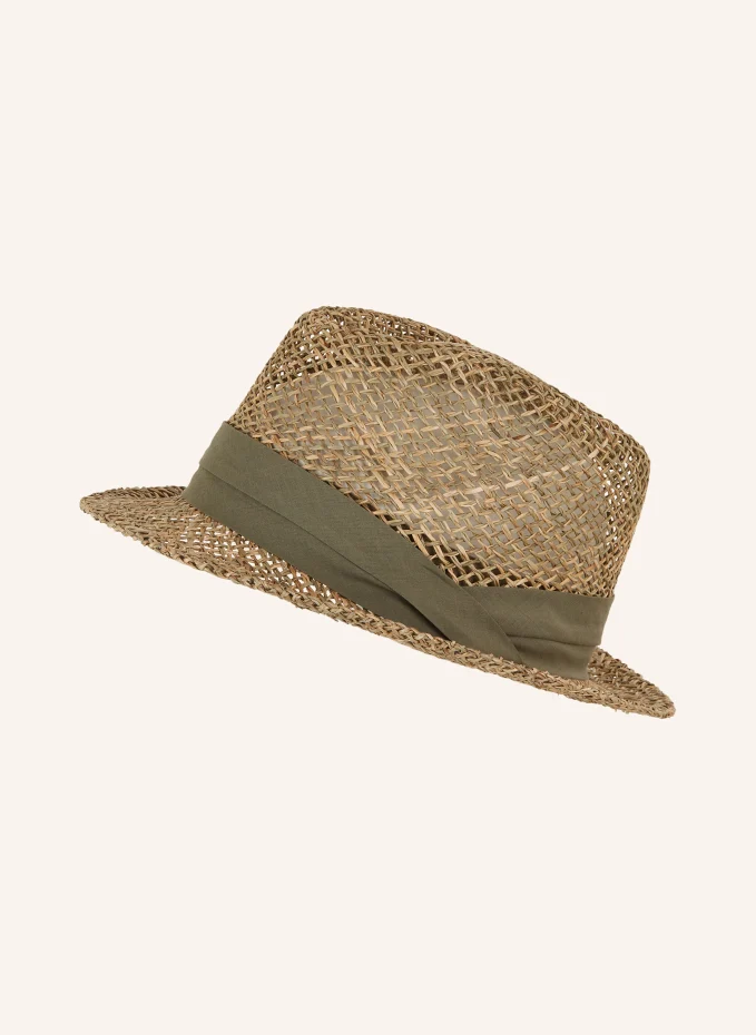 Соломенная шляпа Seeberger, хаки