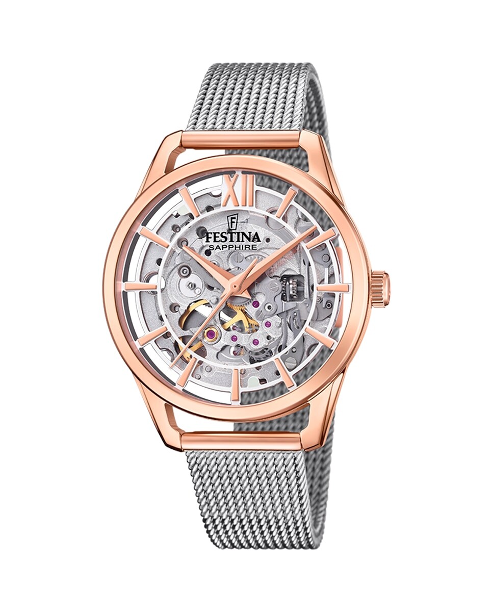 

Женские часы F20628/1 из серебристой стали Festina, серебро