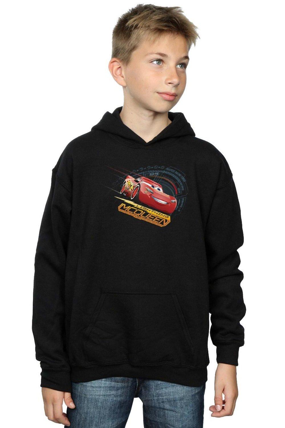 Толстовка с капюшоном Cars Lightning McQueen Disney, черный