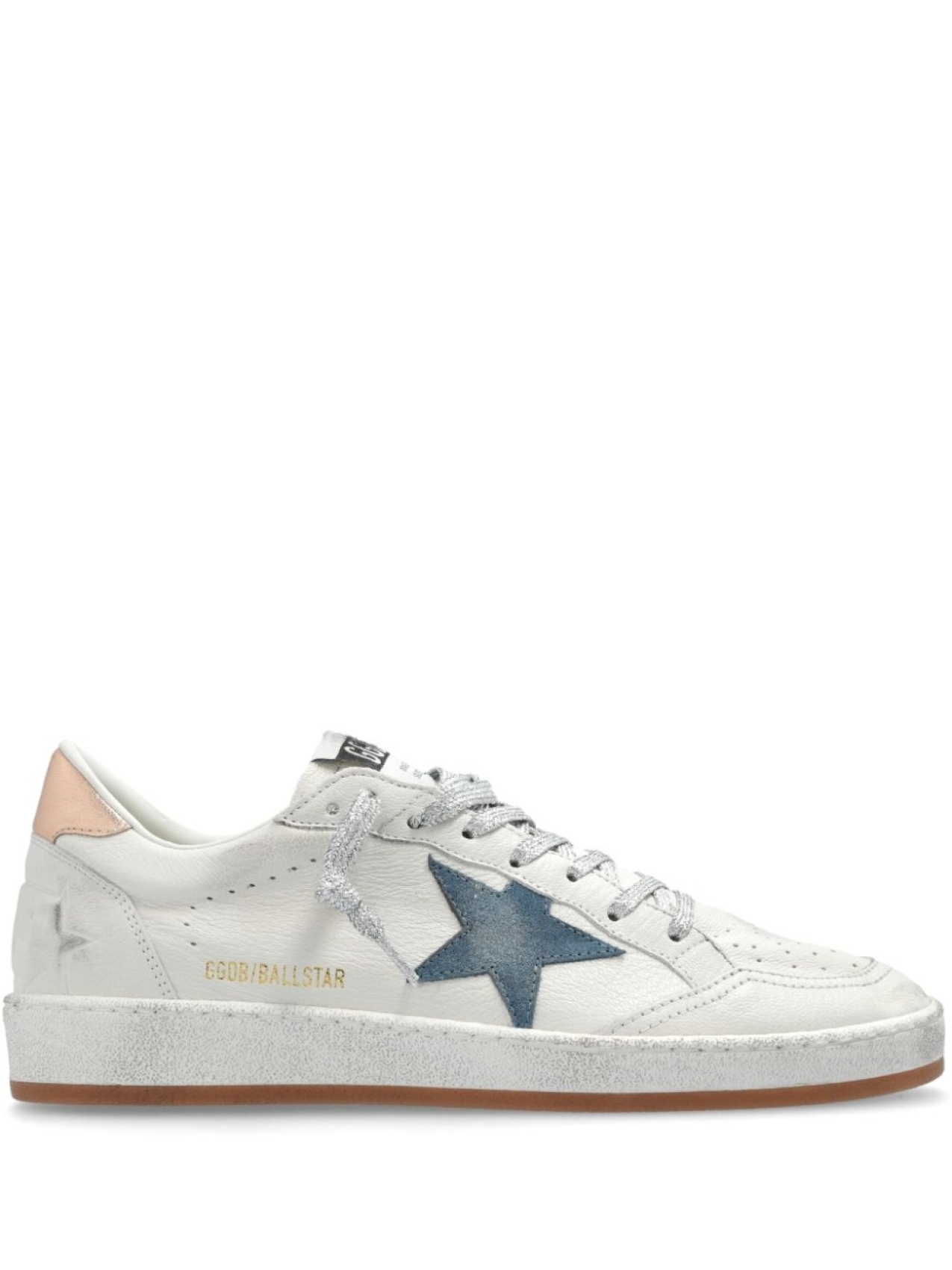 

Golden Goose кеды Ball Star с эффектом потертости, белый