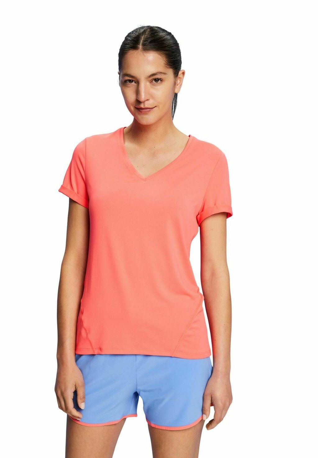 

Базовая футболка Esprit, коралл