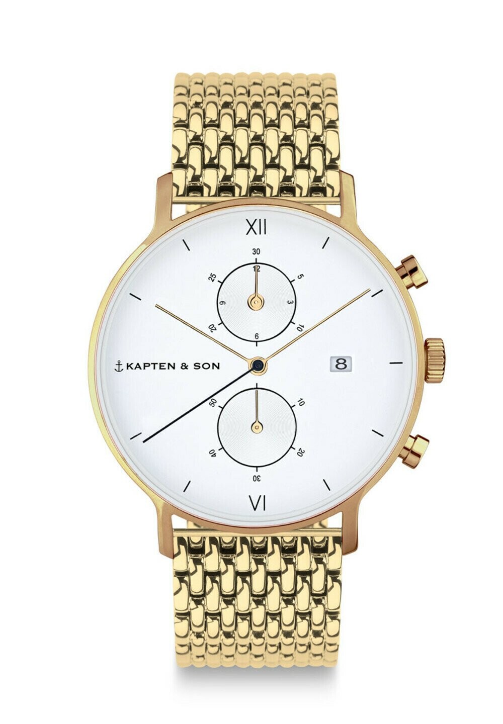 

Хронограф CHRONO Kapten & Son, цвет gold coloured white
