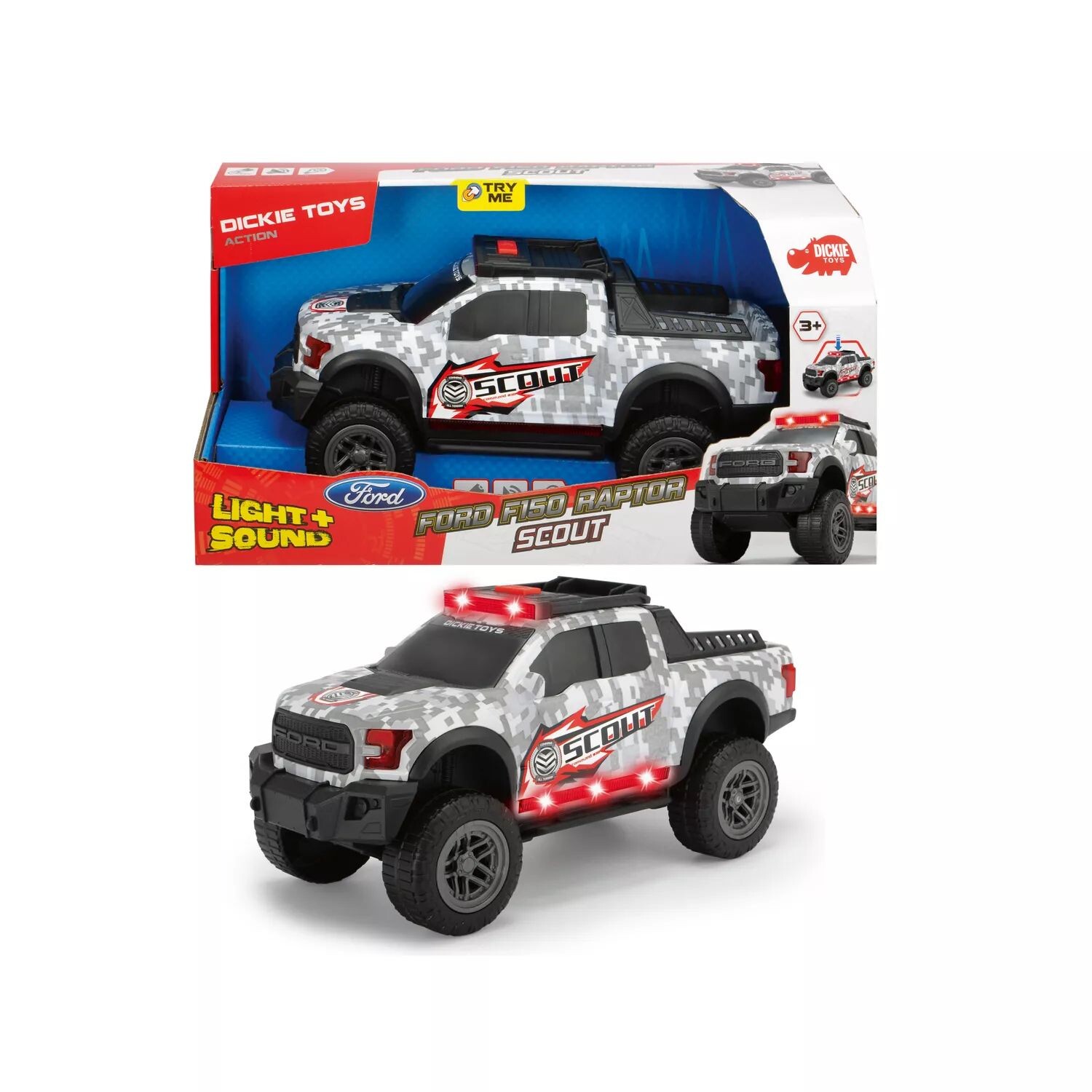 

Dickie Toys Свет и звук Ford F150 Scout Raptor Dickie Toys