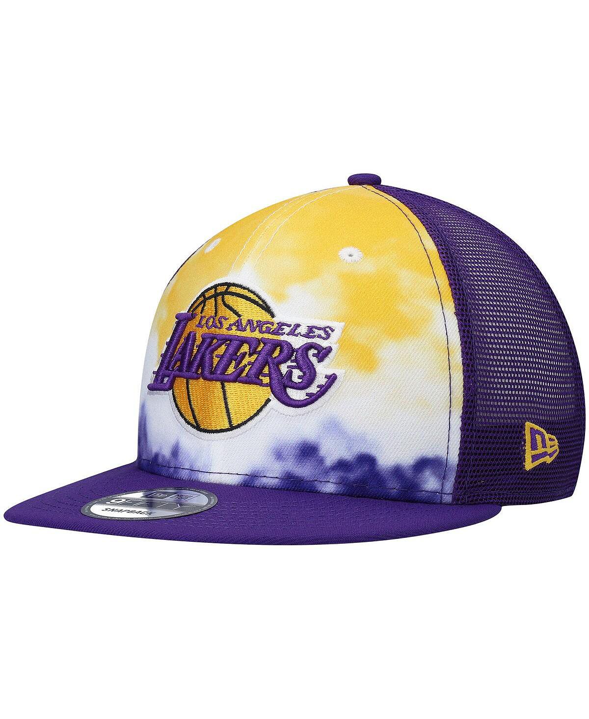 Мужская фиолетовая бейсболка Los Angeles Lakers Hazy Trucker 9FIFTY Snapback New Era