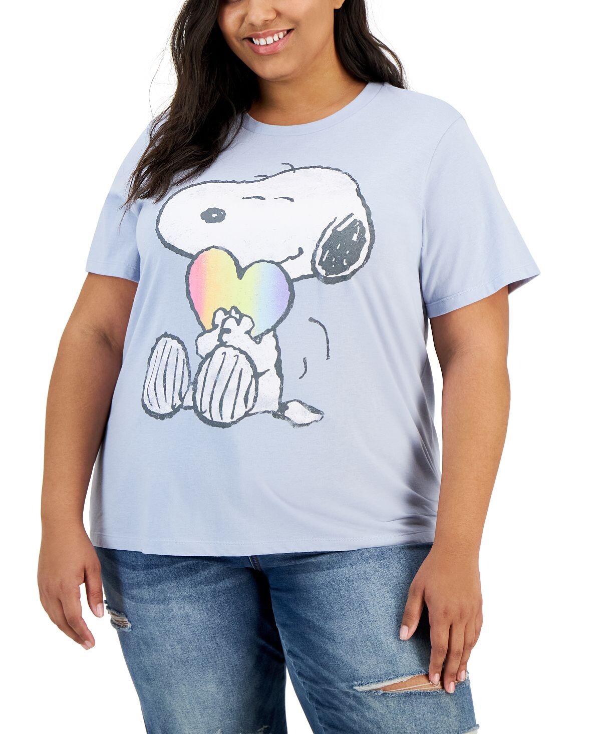 

Плюс размер Футболка с рисунком Snoopy Pride Grayson Threads Black
