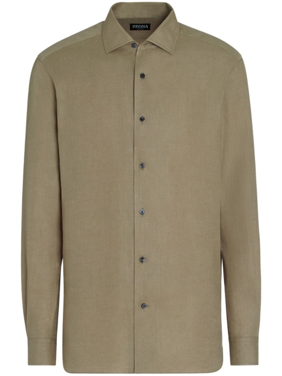 

Zegna льняная рубашка Oasi с длинными рукавами, зеленый