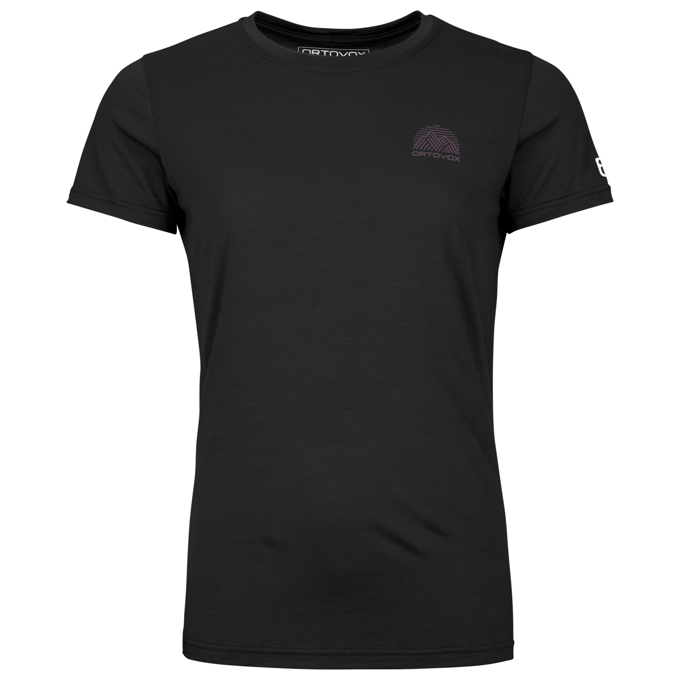 Рубашка из мериноса Ortovox Women's 120 Cool Tec Mountain Stripe T Shirt, цвет Black Raven