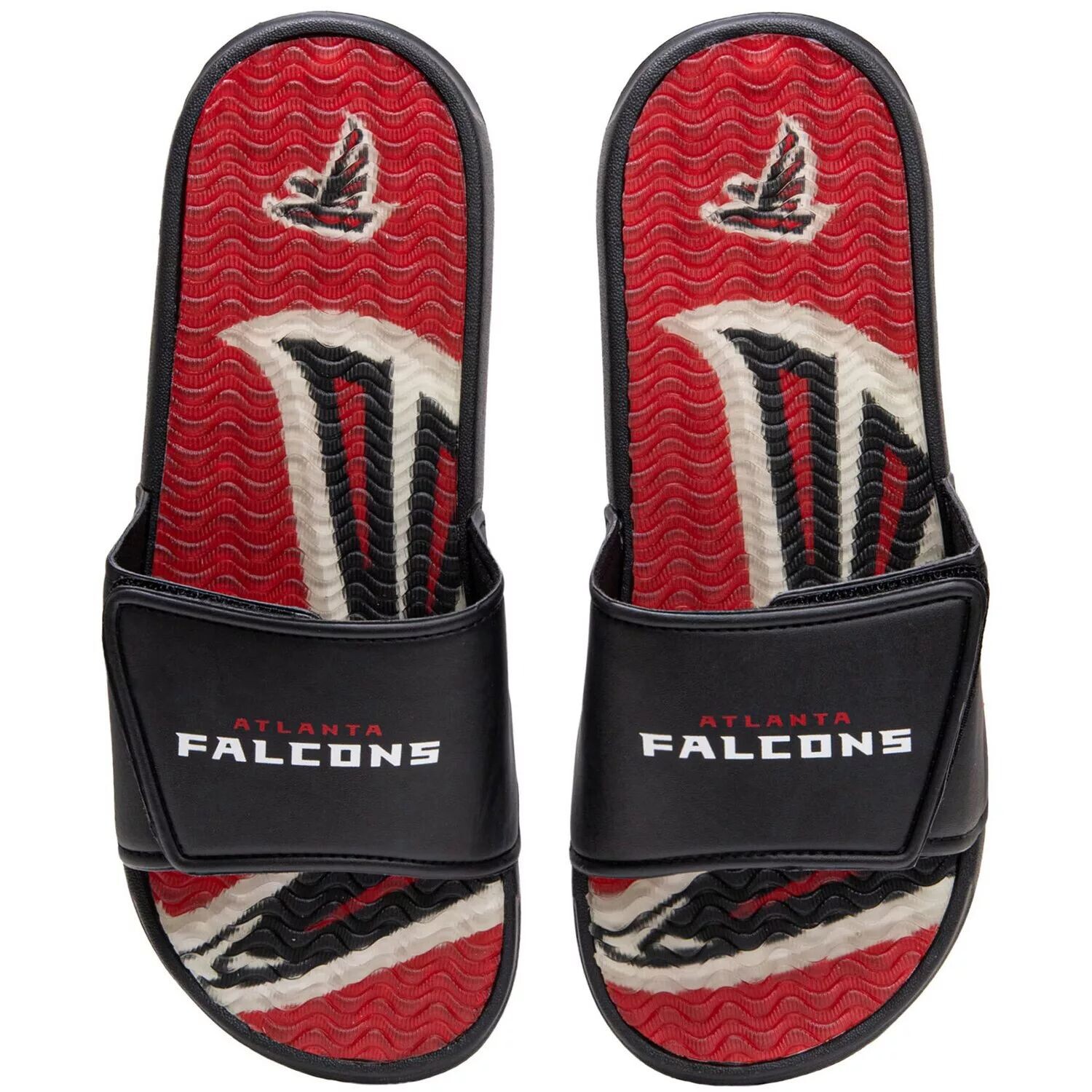 

Мужские гелевые шлепанцы FOCO Atlanta Falcons Wordmark