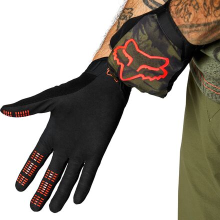 Перчатки Flexair Ascent мужские Fox Racing, оливково-зеленый перчатки fox racing flexair glove графитовый