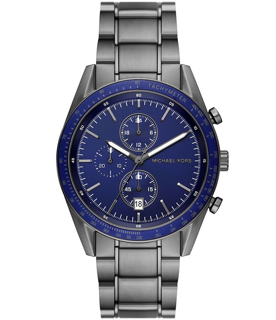 

Michael Kors Мужские Часы Warren Chronograph из бронзы с браслетом из нержавеющей стали, серый