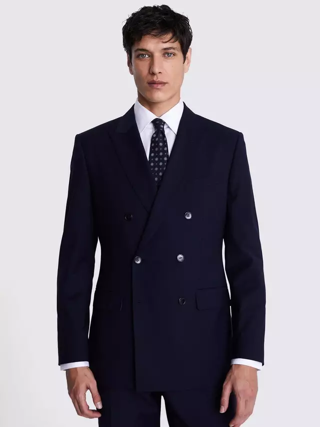 

Куртка Moss Performance Tailored Fit Double Breasted Suit, темно-синий