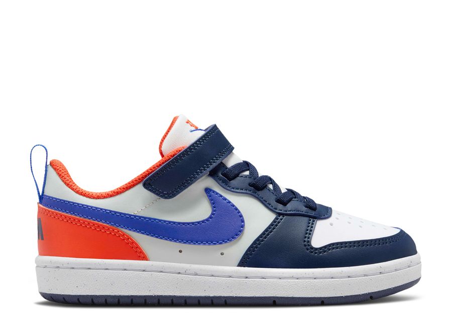 

Кроссовки Nike Court Borough Low Recraft PS, цвет Midnight Navy Team Orange