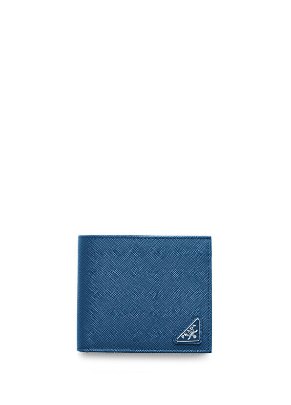 

Кошелек из сафьяновой кожи Prada, синий