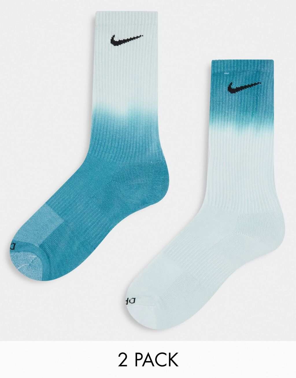 

Две пары синих носков с градиентом Nike Crewsock
