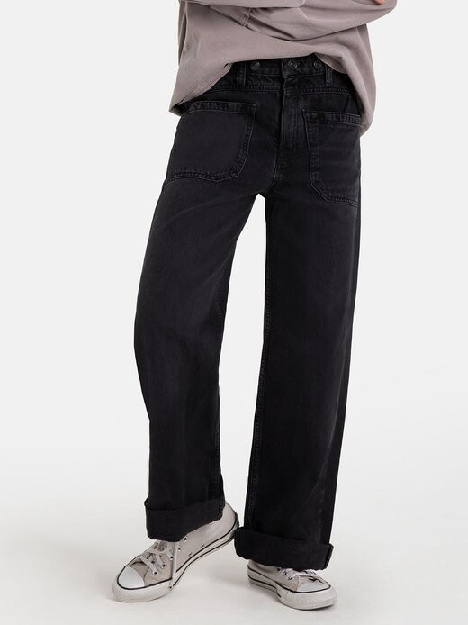 

Джинсы palmer с манжетами Free People, черный