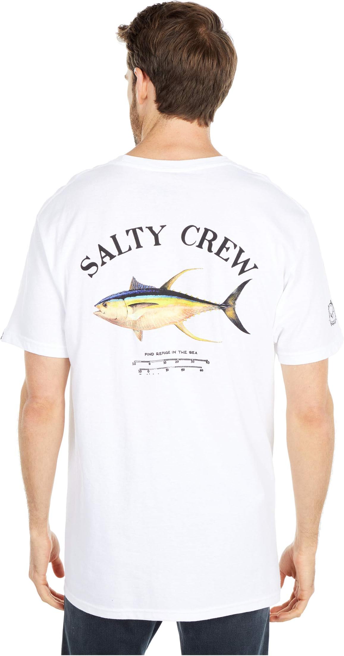 футболка размера плюс с короткими рукавами don t be salty белый Футболка с короткими рукавами Ahi Mount Salty Crew, белый