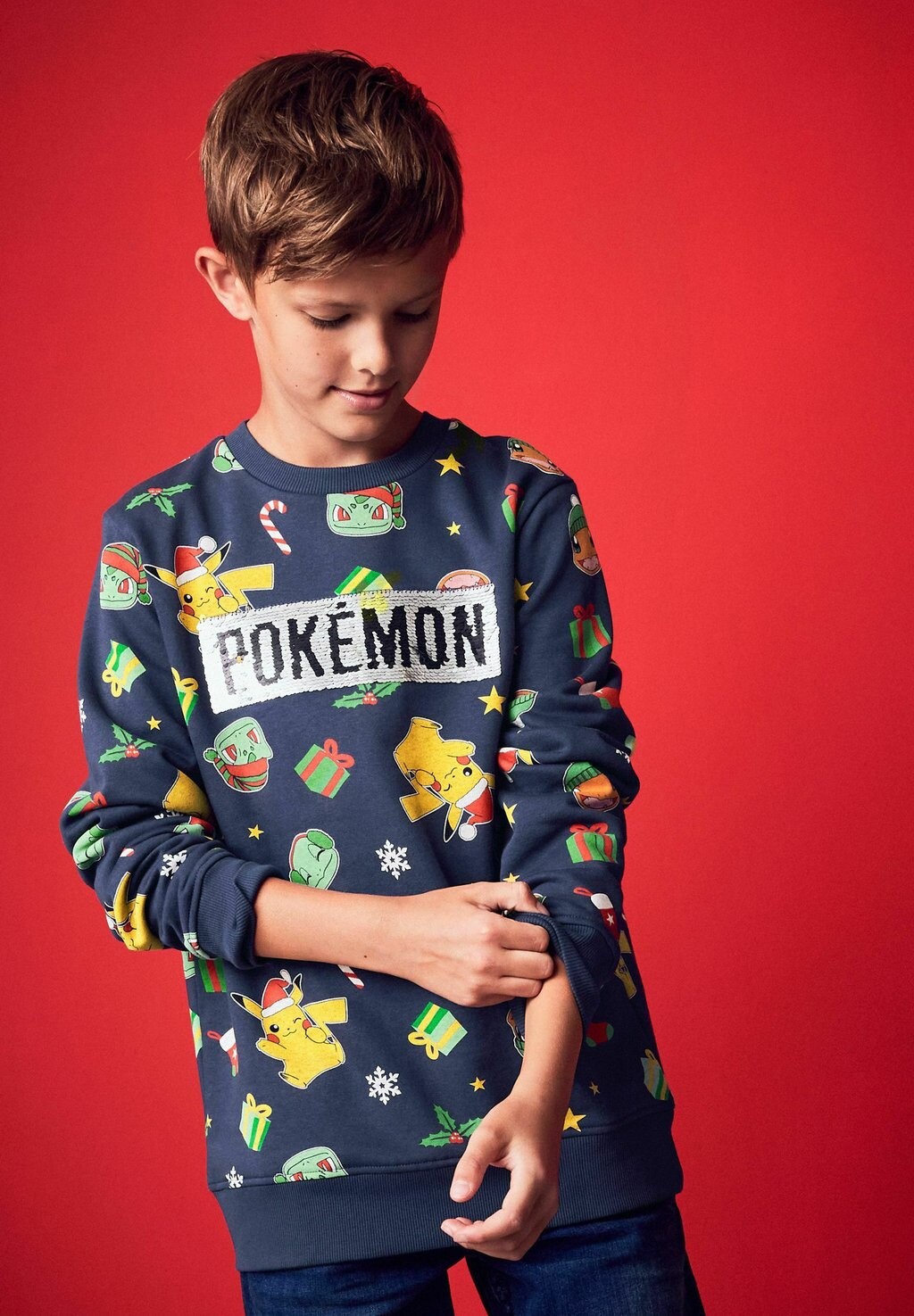 

Толстовка CHRISTMAS POKÉMON LICENSE CREW Next, синий