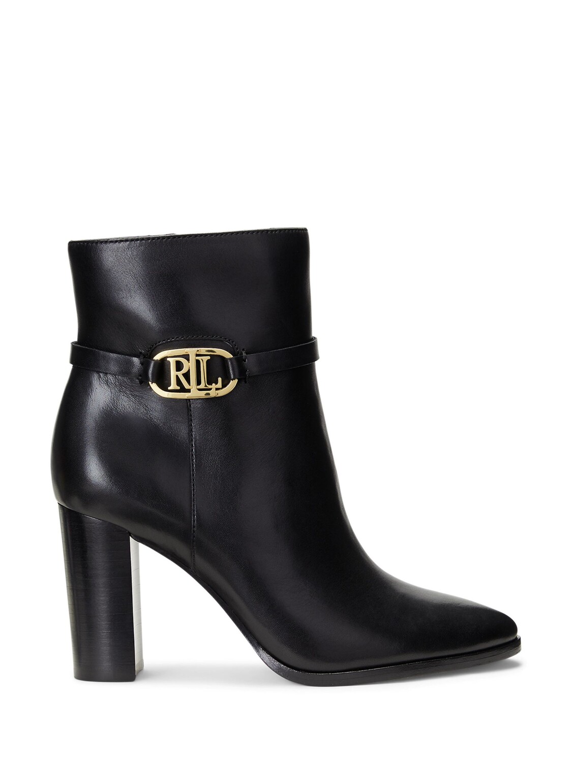 

Кожаные ботильоны на каблуке Lauren Maxie Ralph Lauren, черный
