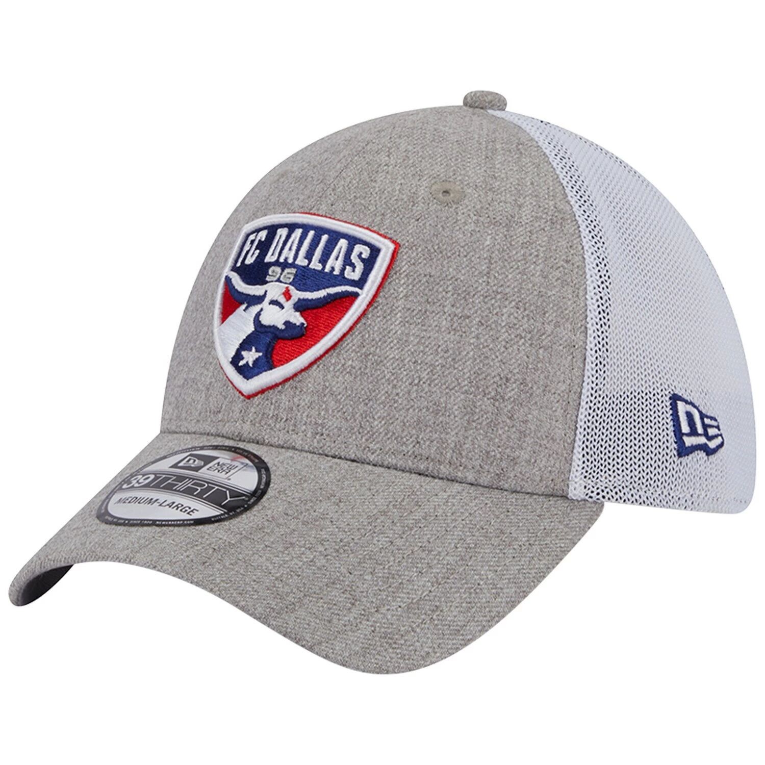 

Мужская кепка New Era Heather Grey/White FC Dallas 39THIRTY Trucker Flex Hat